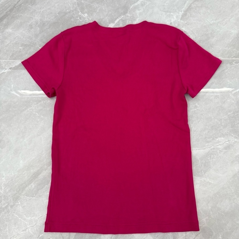 Women’s Ralph Lauren V-Neck Short Sleeve Shirt 100% Cotton Large - Picture 10 of 14